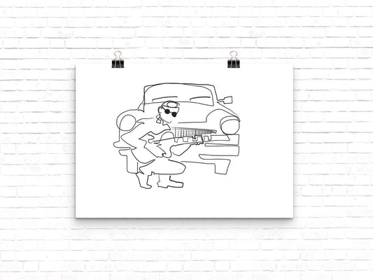 Guitar with Car